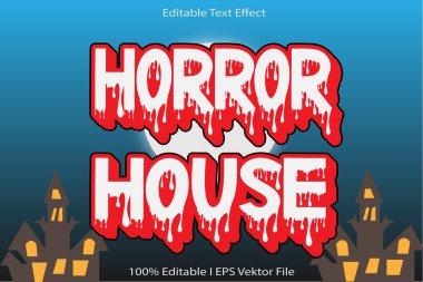 Korku Evi Düzenlenebilir Metin Efekti