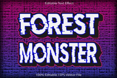 Orman Canavarı Düzenlenebilir Metin Efekti