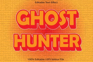 Hayalet Avcısı Düzenlenebilir Metin Efekti