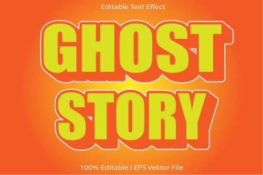 Hayalet Hikayesi Düzenlenebilir Metin Efekti