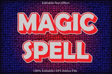 Sihirli Yazım Düzenlenebilir Metin Efekti