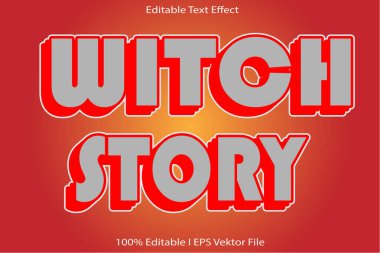 Cadı Hikayesi Düzenlenebilir Metin Efekti