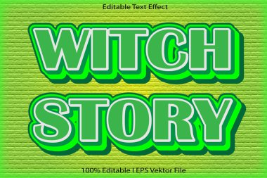 Cadı Hikayesi Düzenlenebilir Metin Efekti
