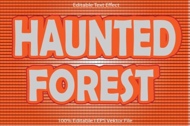 Perili Orman Düzenlenebilir Metin Efekti