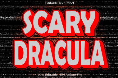 Korkunç Drakula Düzenlenebilir Metin Efekti
