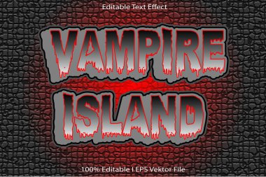 Vampir Adası Düzenlenebilir Metin Efekti