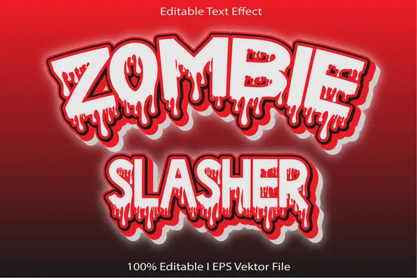 stock vector Zombie Slasher Editable Text Effect