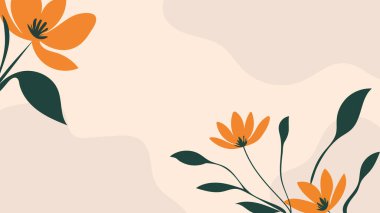 Güzel çiçek arkaplanı ve mesajın için bir aplace. Zarif çiçek çizimi, davetiyeler, tebrik kartları ve posterler için mükemmel. Canlı ve renkli tasarım, çiçekli, taç yapraklı.