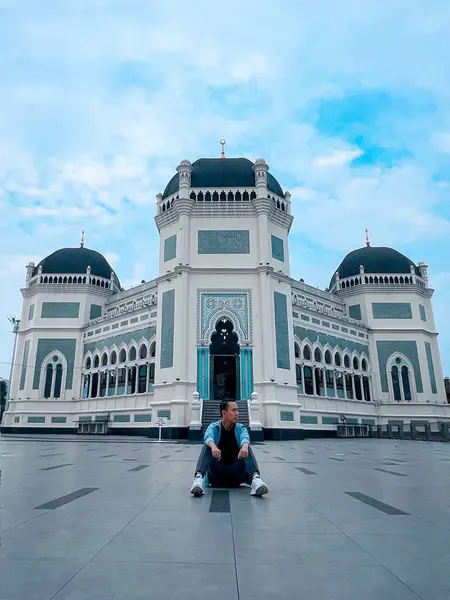 28 Haziran 2024: Al Mashun Büyük Camii 'nin güzelliği ve ihtişamı, Medan