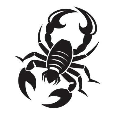 Scorpion silhouette vector design clipart