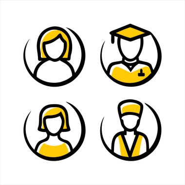 student man vector icon design with a white background clipart