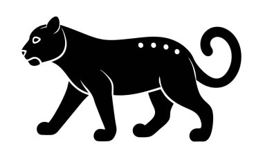 Ocelot-stealth-walk-icon-design clipart