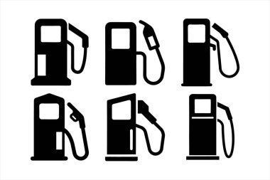 simple-fuel-pump-icon-silhouette clipart