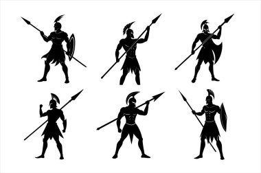  Spartan-Warrior-Holding-Javelin-icon clipart