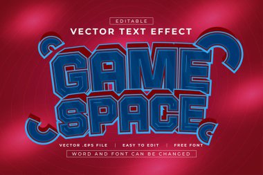 Oyun Alanı 3B düzenlenebilir metin efektleri