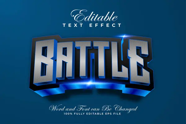 Düzenlenebilir 3B savaş koyu arkaplan üzerindeki cesur metin efekti