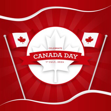 Kanada Gününüz kutlu olsun Akçaağaç yapraklarıyla