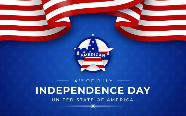 Gerçekçi vektör 4 Temmuz - Bağımsızlık Günü