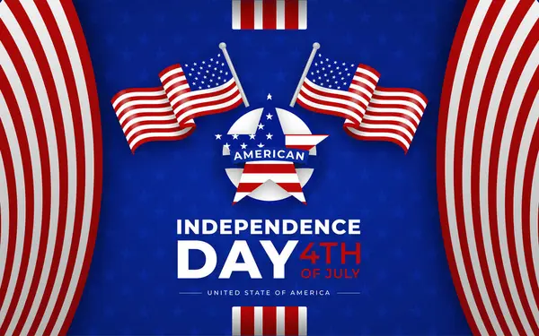 Vektör Amerikan bağımsızlık günü bayrağı
