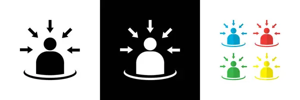 Müşteri Merkezi Simgeleri. Siyah, Beyaz ve Renkli