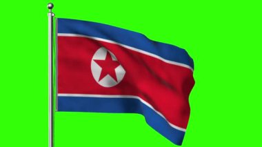 Kuzey Kore bayrağı.