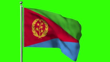 3D eritrea bayrağı.