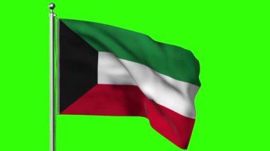 Rüzgarda savrulan Suudi Arabistan bayrağı.