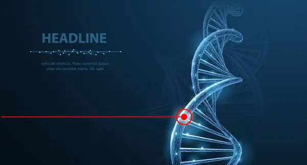 DNA testi. Soyut gelecek yenilikleri DNA molekülü sarmal lazer terapisi beyaz arka planda. Tıp bilimi, genetik biyoteknoloji, kimya biyolojisi, gen hücre konsepti vektörü 3d illüstrasyon