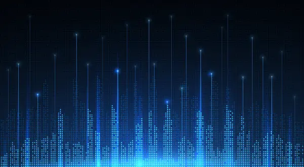 Akıllı şehir dijital arka planı. İnşaat Teknolojisi, Fütürist Şehir Mimarisi, Mavi Skyline, Bağlantı Konsepti, Şehir Endüstrisi, Teknoloji İnşaat, Bilgi Verisi, Altyapı Konsepti.