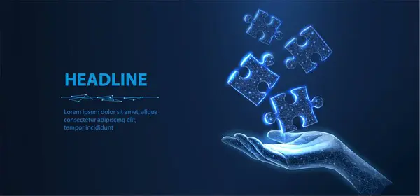 Elimizde üç bulmaca var. Dijital çözüm, ortaklar işbirliği, uyumlu çözüm konsepti. Ortaklık anlaşması, başarılı iş stratejisi, takım çalışması, şirket birleşmesi sembolü. Soyut kavram