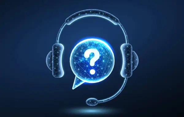Müşteri hizmetleri kulaklığı. Destek çağrısı, canlı tavsiye, telefon robotu, sohbet kulaklığı, hizmet merkezi, yardım danışmanı, sanal bağlantı, bakım operatörü, mikrofon çevrimiçi, uzman yardım hattı 3D konsepti.