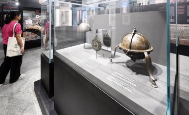 NEW DELHI, INDIA - 24 Temmuz 2024: Sunder Nursery 'deki Humayun Müzesi manzarası, 24 Temmuz 2024, Yeni Delhi, Hindistan.