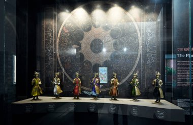 NEW DELHI, INDIA - 24 Temmuz 2024: Sunder Nursery 'deki Humayun Müzesi manzarası, 24 Temmuz 2024, Yeni Delhi, Hindistan.