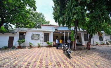 NEW DELHI, INDIA - JULY 25, 2024: A view of the newly allotted office to AAP Party at Ravi Shankar Shukla Lane on July 25, 2024 in New Delhi, India.  clipart