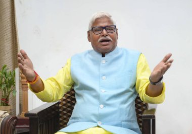 NEW DELHI, INDIA - 26 Nisan 2024 'te Hindustan Times' a verdiği özel röportajda Batı Delhi Lok Sabha Kurucu AAP Parti adayı Mahabal Mishra 