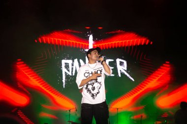 NEW DELHI, INDIA - 10 Mayıs 2024: Rapçi Panther, SRCC 'nin Kuzey Kampüsü, Delhi Üniversitesi' ndeki üç günlük festivalinin son gününde 10 Mayıs 2024 'te Yeni Delhi, Hindistan' da sahne aldı.. 