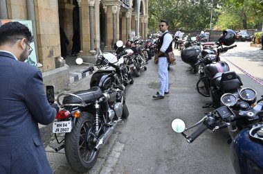 MUMBAI, INDIA - MAY 19: Motorcycle enthusiast participated in 