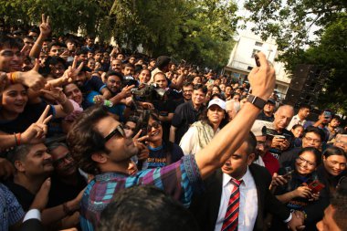 NEW DELHI, INDIA - 8 Mayıs 2024: Bollywood Aktörü RajKummar Rao, 8 Mayıs 2024 tarihinde Yeni Delhi, Hindistan 'da bulunan Kuzey Kampüsü, Delhi Üniversitesi' ndeki Viksit Bharat Run 'a katıldı.