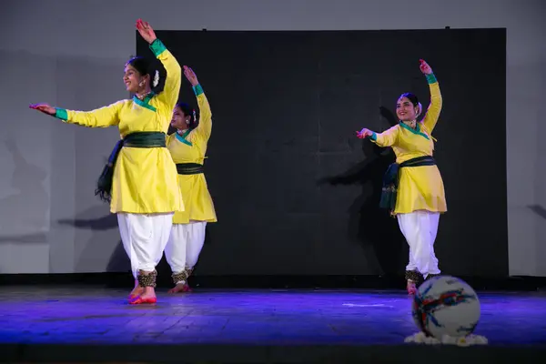 stock image NEW DELHI, INDIA - APRIL 13: Artists perform during an event titled 