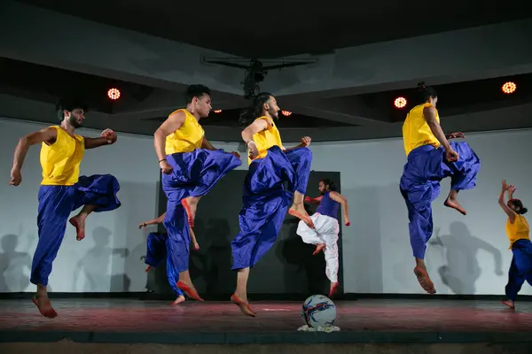 stock image NEW DELHI, INDIA - APRIL 13: Artists perform during an event titled 