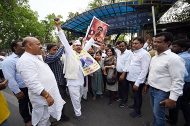 NEW DELHI, INDIA - APRIL 3: AAP Workers gathered outside Tihar Jail before AAP MP Sanjay Singh release, on April 3, 2024 in New Delhi, India. AAP MP Sanjay Singh walked out of Tihar jail on Wednesday a day after the Supreme Court granted him bail in  clipart