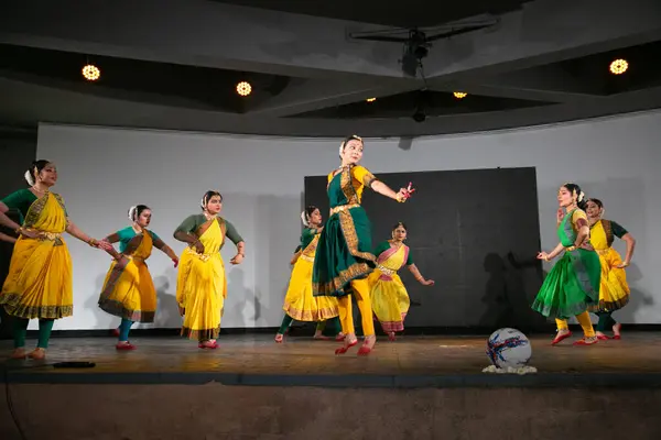 stock image NEW DELHI, INDIA - APRIL 13: Artists perform during an event titled 