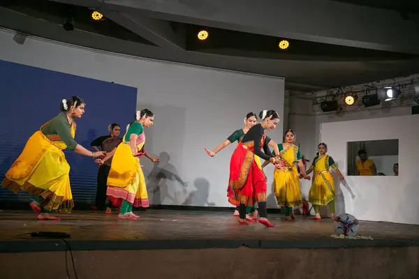 stock image NEW DELHI, INDIA - APRIL 13: Artists perform during an event titled 