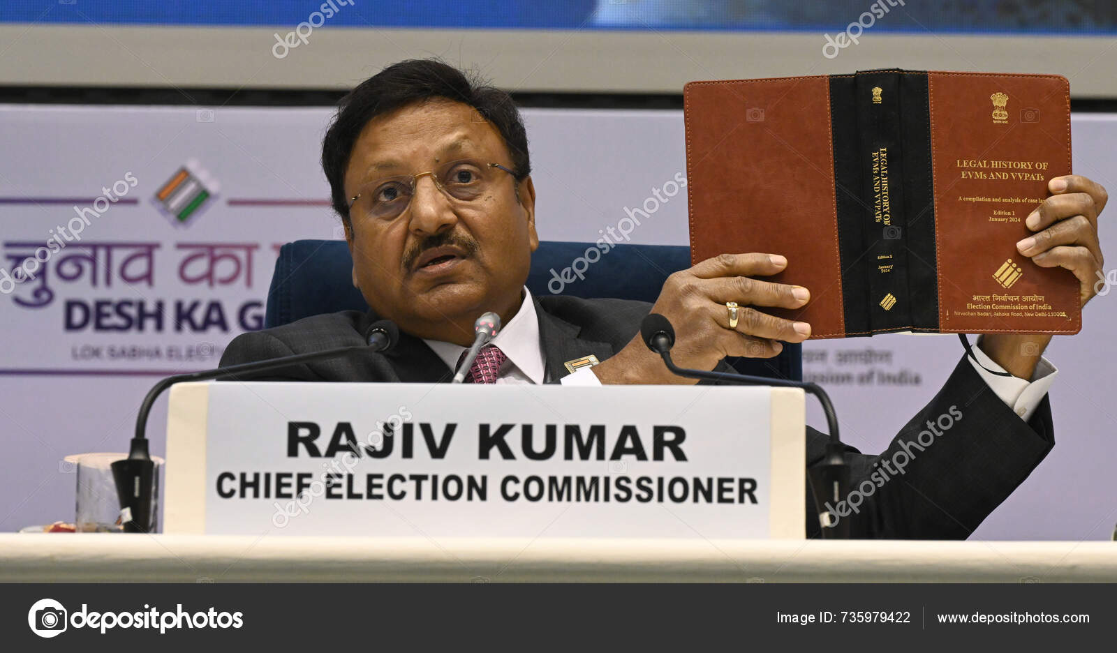 New Delhi India March 2024 Rajiv Kumar Chief Election Commissioner