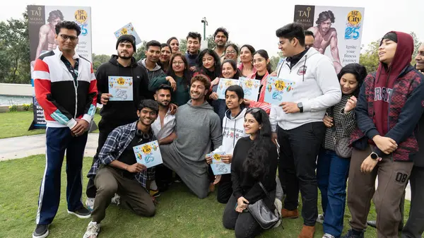 NEW DELHI, INDIA -FEBRUARY 3, 2024: Bollywood oyuncusu Vidyut Jamwal, HT Citys 25. yıldönümü kutlamasında, 3 Şubat 2024 tarihinde, Hindistan 'ın Yeni Delhi kentinde