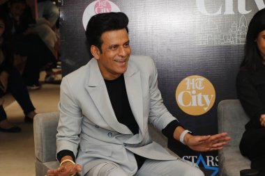 NEW DELHI, INDIA 14 ARALIK 2024: Bollywood oyuncusu Manoj Bajpayee, OTT serisi Katil Çorbası 'nın tanıtımı için HT City - Şehrin Yıldızları' na verdiği özel röportajda