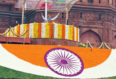 Başbakan Narendra Modi, 78. Bağımsızlık Günü 'nde, 15 Ağustos 2024' te Hindistan 'ın Yeni Delhi kentinde Kızıl Kale' den ulusa sesleniyor.. 