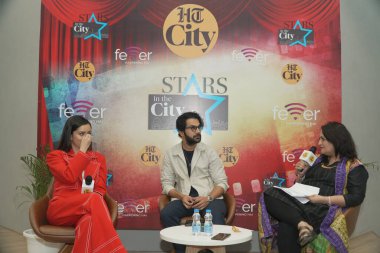 Bollywood oyuncuları Shraddha Kapoor ve Rajkummar Rao 13 Ağustos 2024 'te Hindistan' ın başkenti NEW DELHI 'de ikinci derece tanıtımda bulundular.. 