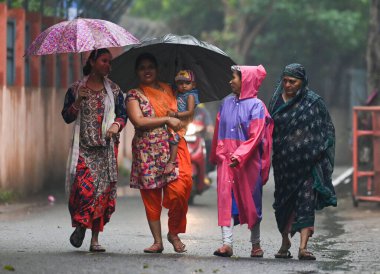 NEW DELHI INDIA MAYIS 32023 Yağmurlu bir günde ITO 'da 3 Mayıs 2023' te Yeni Delhi Hindistan Fotoğrafı: Raj K Raj Hindustan Times 