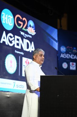 NEW DELHI INDIA Mayıs 18 2023 Bhupender Yadav Birlik Çevre ve iklim değişikliği Bakanı 18 Mayıs 2023 'te Sanchit Khan tarafından Yeni Delhi Hindistan' da çekilmiştir.